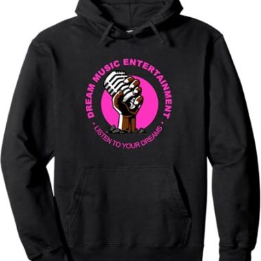 Microphone in Hand Pullover Hoodie